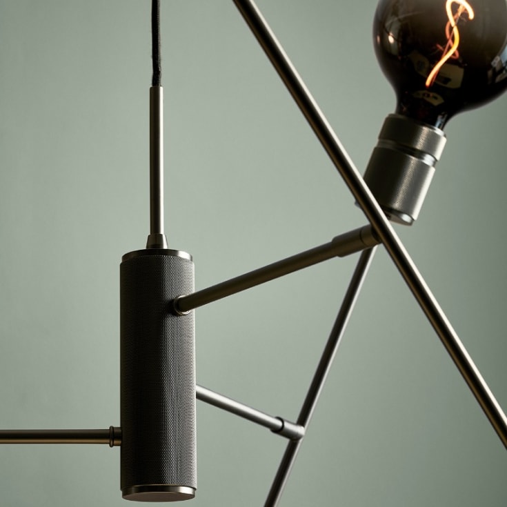 Halo Design Atom 6-lite ljuskrona, E27