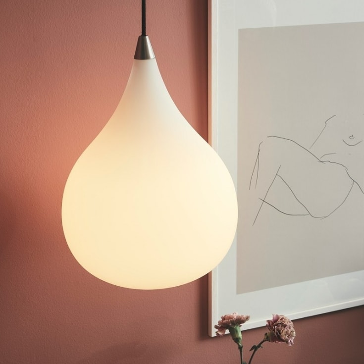 Halo Design Drops pendel, glas, Ø30 cm