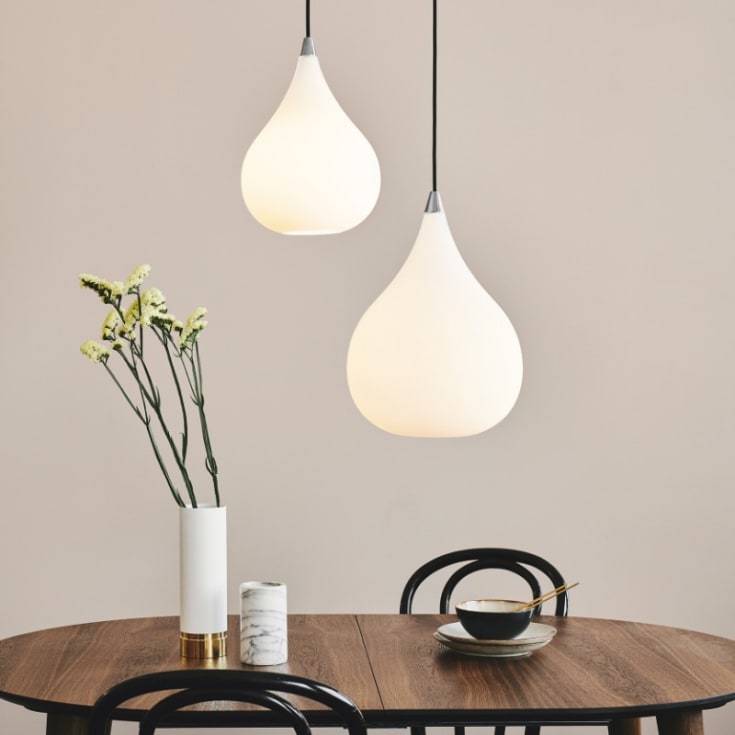 Halo Design Drops pendellampe, glas, Ø23 cm