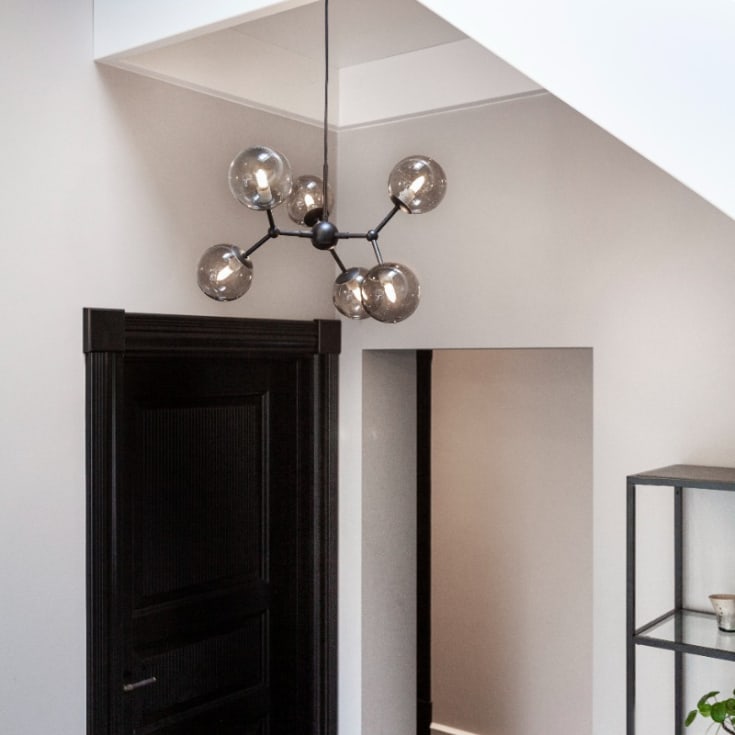 Halo Design Atom Large pendellampa, rökfärgad
