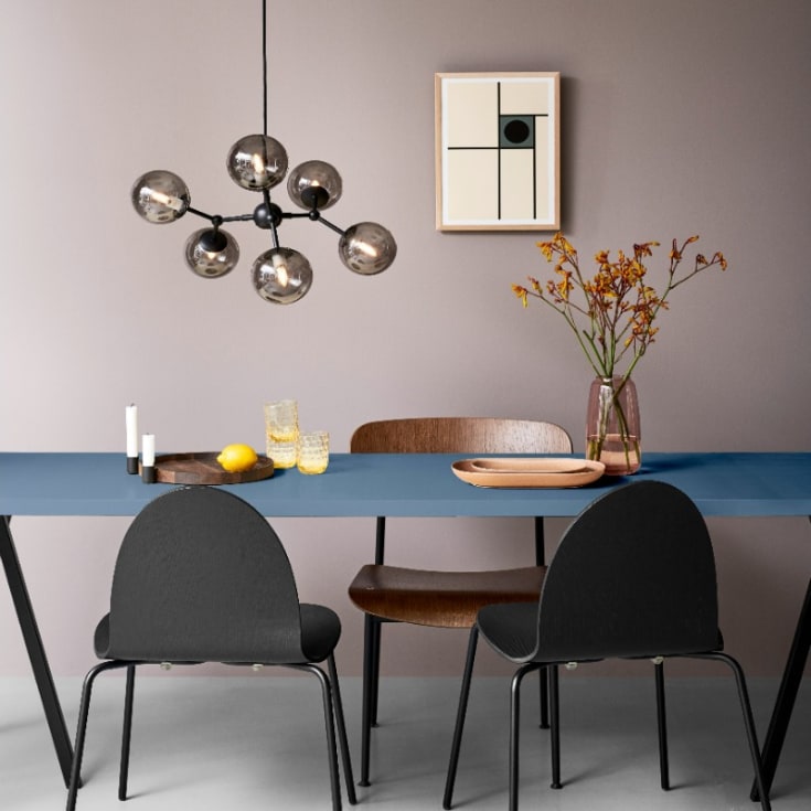 Halo Design Atom Large lysekrone, røgfarvet