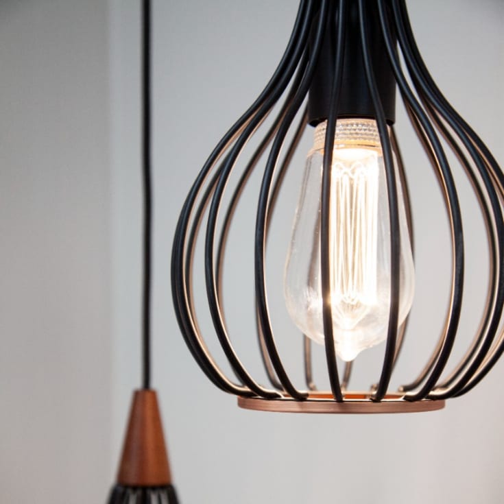 Halo Design Drops pendellampa, metall, Ø30 cm
