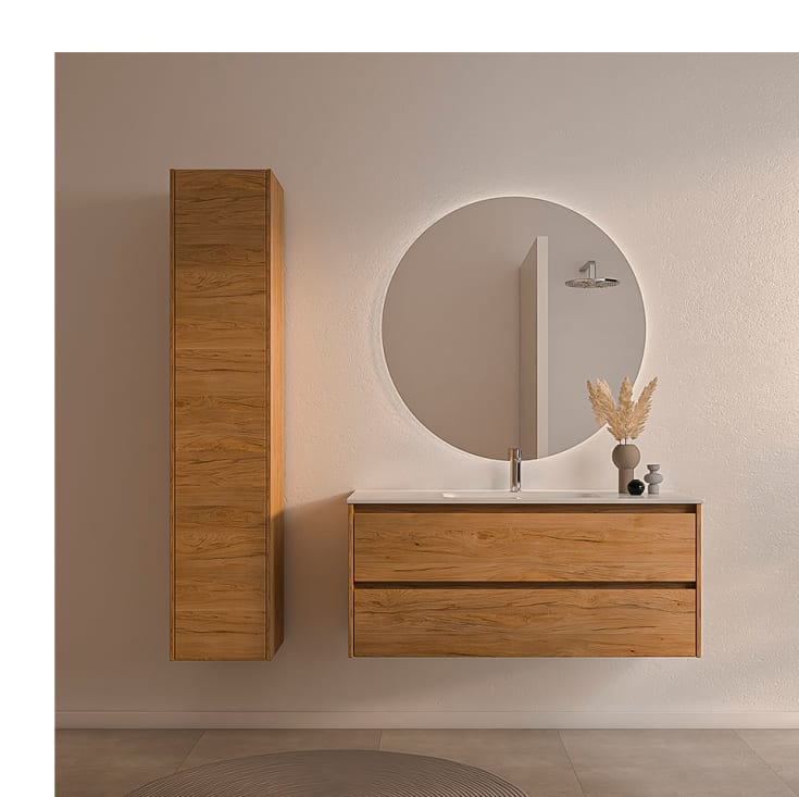 Sanibell Proline møbelpakke, 121x46,8 cm, ideal eg