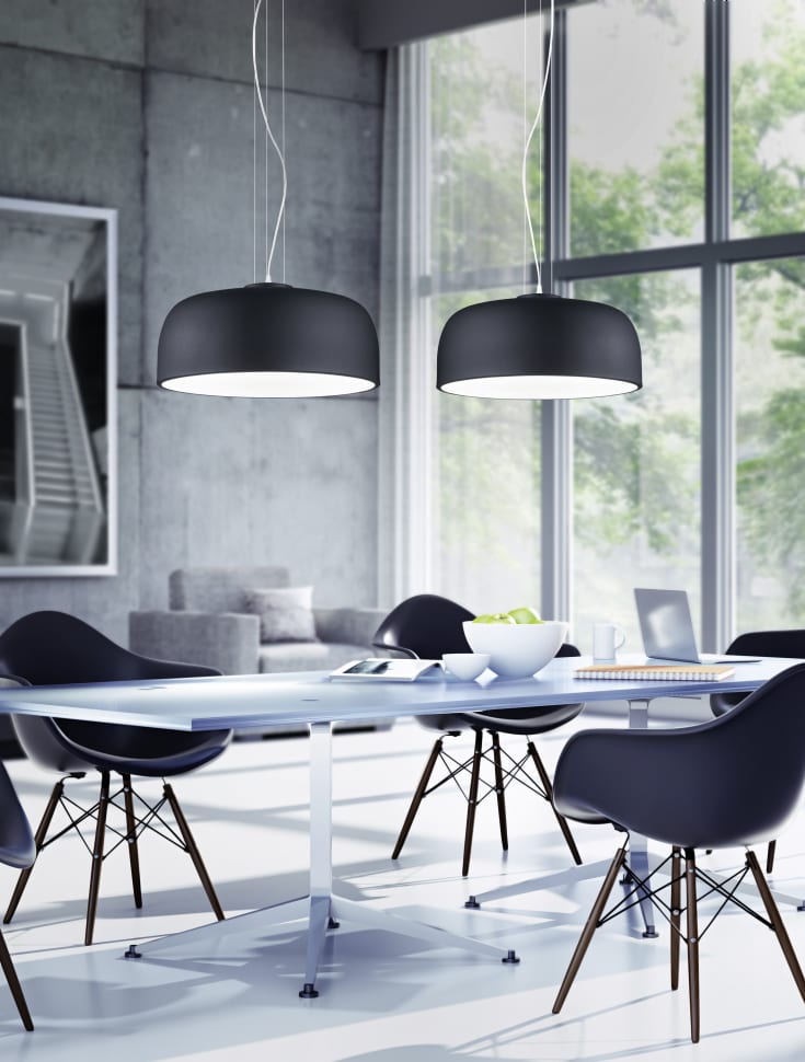 Trio Lighting Baron pendellampa, svart