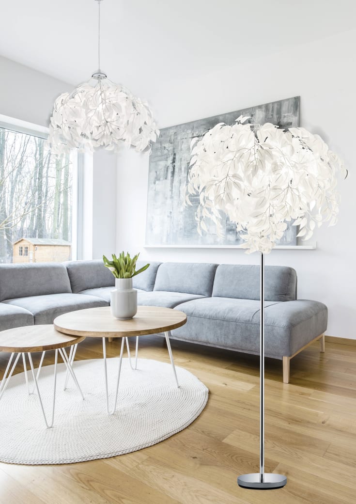 Trio Lighting Leavy pendellampa, Ø38 cm