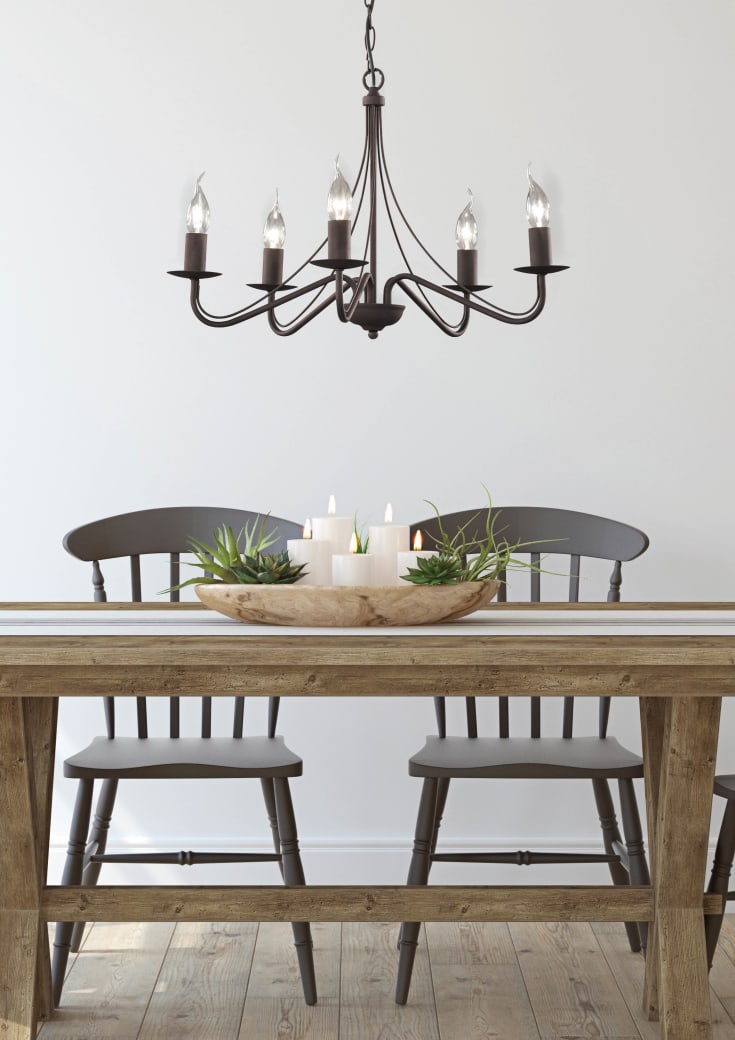 Trio Lighting Country ljuskrona