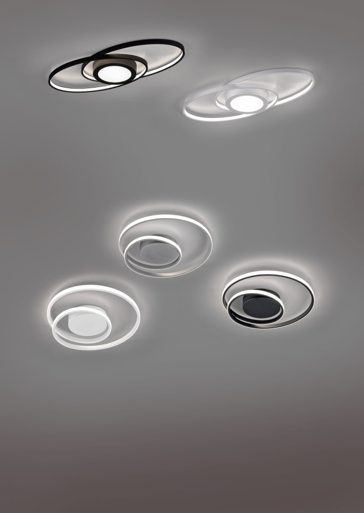 Trio Lighting Zibal loftlampe, hvid