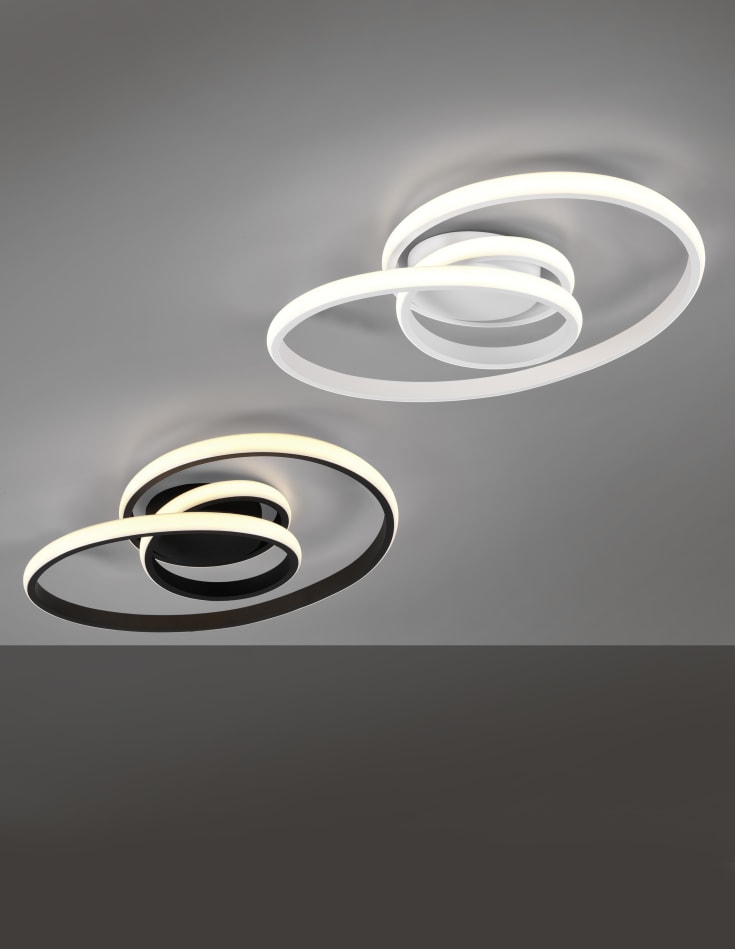 Trio Lighting Sansa loftlampe, hvid