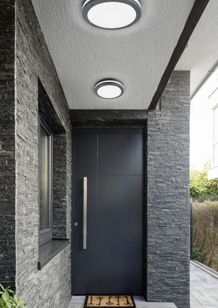 Trio Lighting Piave taklampe med sensor, antracit