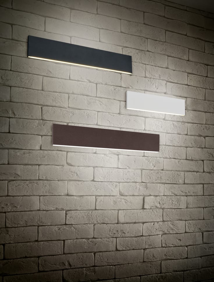Trio Lighting Concha vägglampa, vit, 28 cm