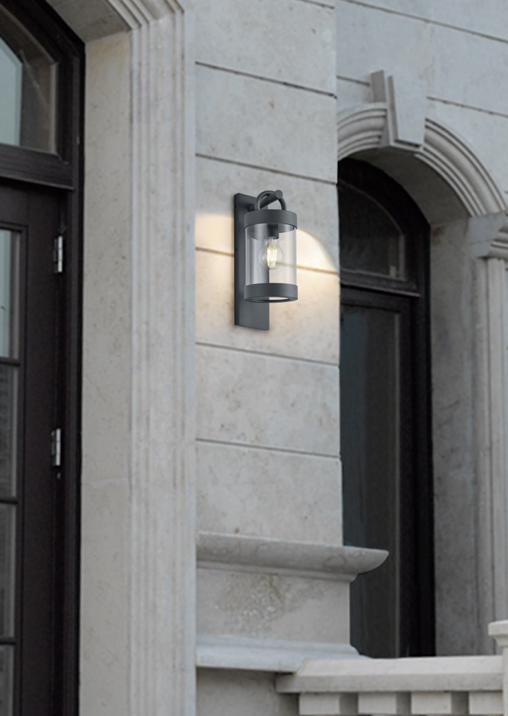 Trio Lighting Sambesi utendørs vegglampe, antracit