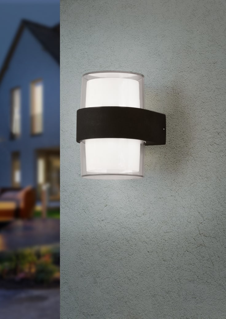 Trio Lighting Molina utendørs vegglampe, rund