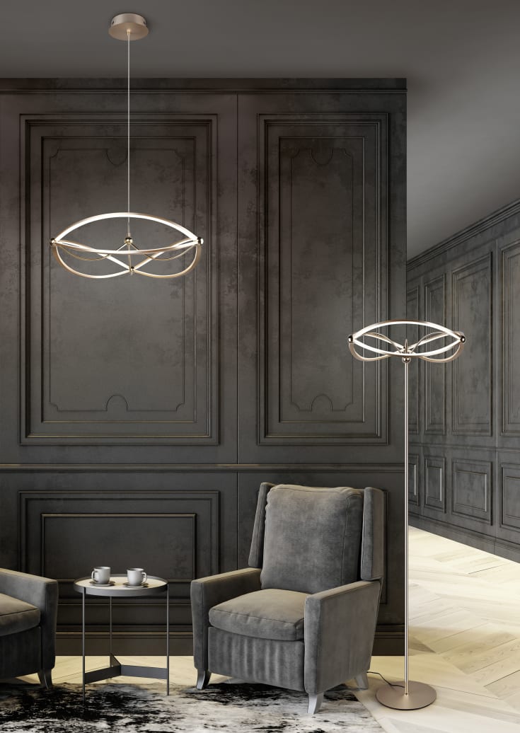 Trio Lighting Charivari golvlampa