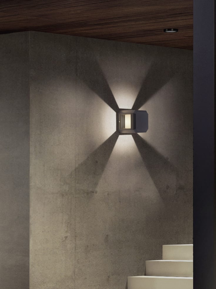 Trio Lighting Logone utendørs vegglampe