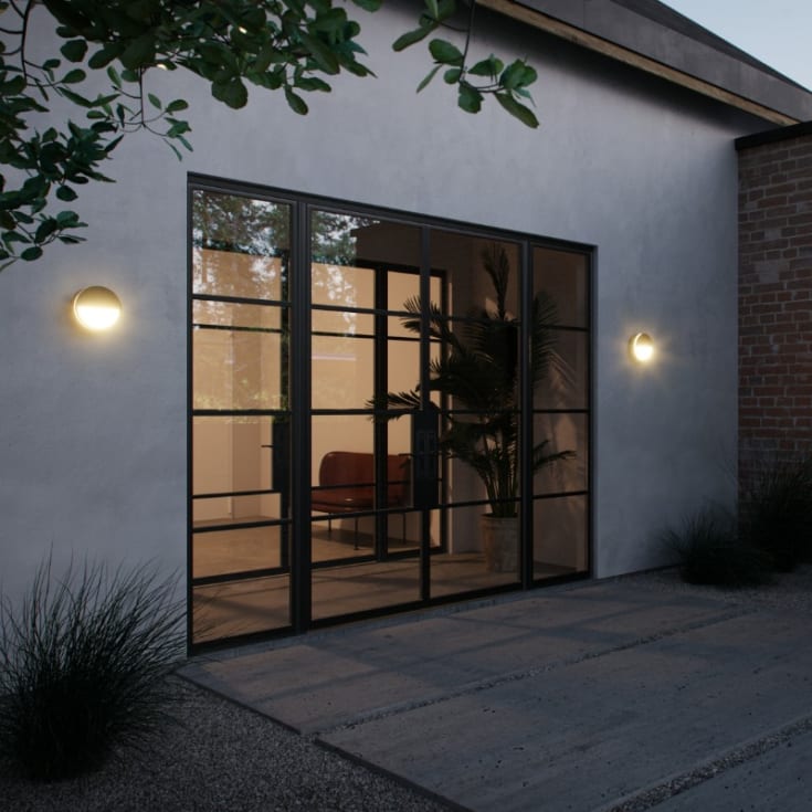 Nordlux Smart Ava vägglampa utomhus, svart