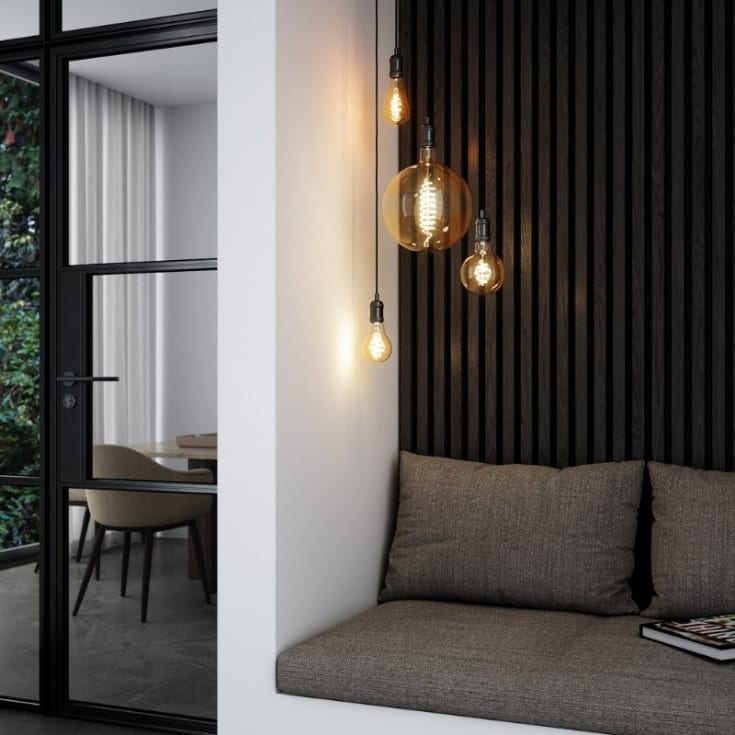 3 stk Nordlux Smart Deko E27 globepære, 2200K, 4,7W, Ø9,5 cm