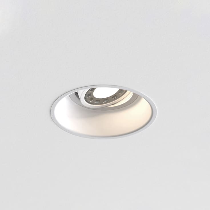 Astro Minima Round indbygningsspot, kipbar, GU10, hvid