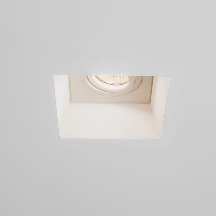 Astro Blanco Square indbygningsspot, kipbar, GU10, hvid