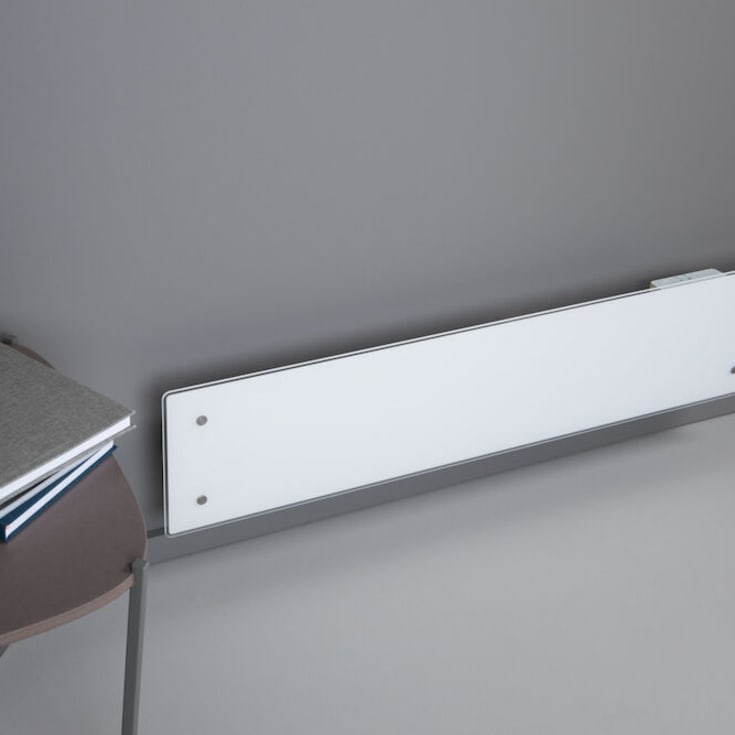 Adax Clea L el-radiator med termostat og WiFi 1000W/230V, hvid glas, 15 m²