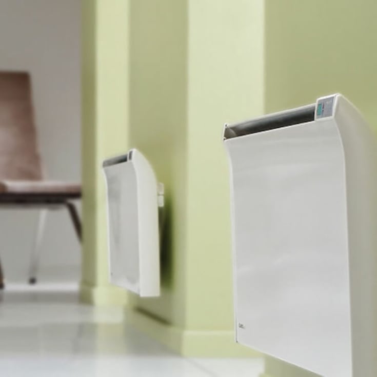 Glamox TPA 06 elradiator med termostat, 230V, 600W, 7-11 m²