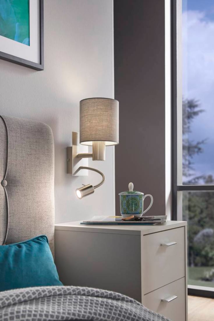 Eglo Pasteri vägglampa, spot, grå