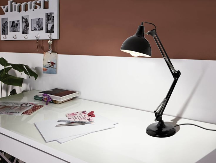 Eglo Borgillio arkitektlampa, svart