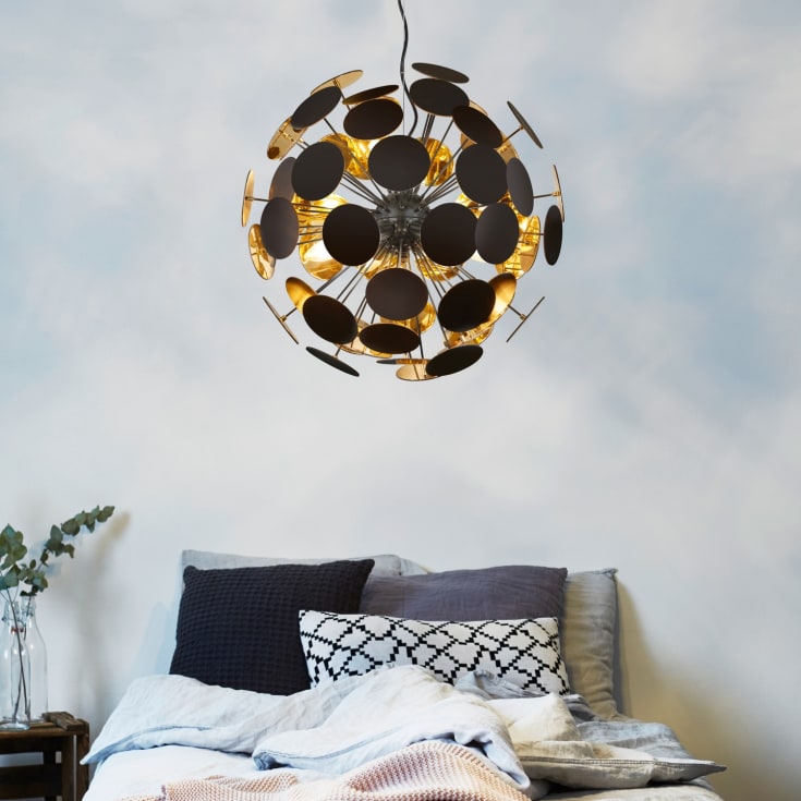 Trio Lighting Discalgo pendellampa, svart