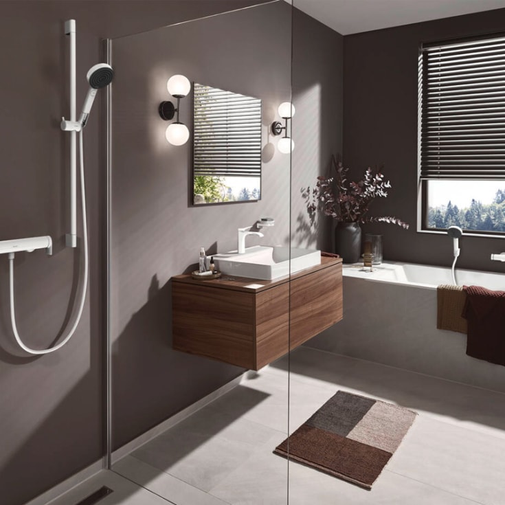 Hansgrohe Vivenis 110 håndvaskarmatur, mat hvid