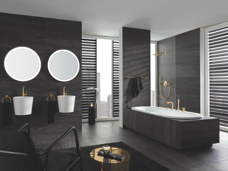 Grohe Rainshower Cosmopolitan brusehoved, Ø31 cm, børstet messing