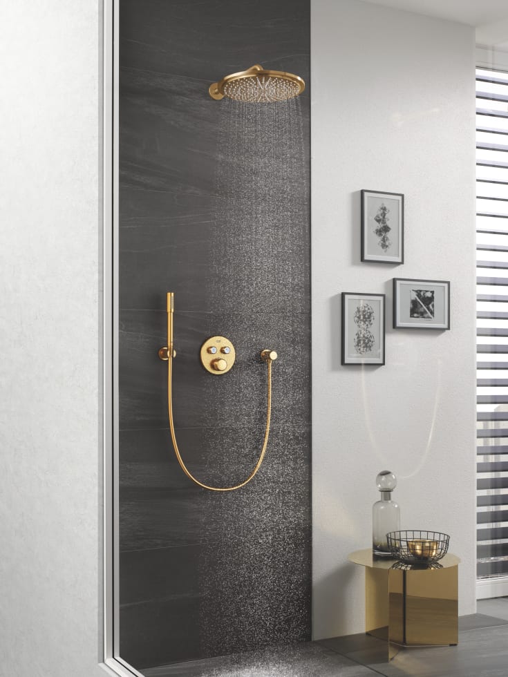 Grohe Rainshower Cosmopolitan brusehoved, Ø31 cm, børstet messing