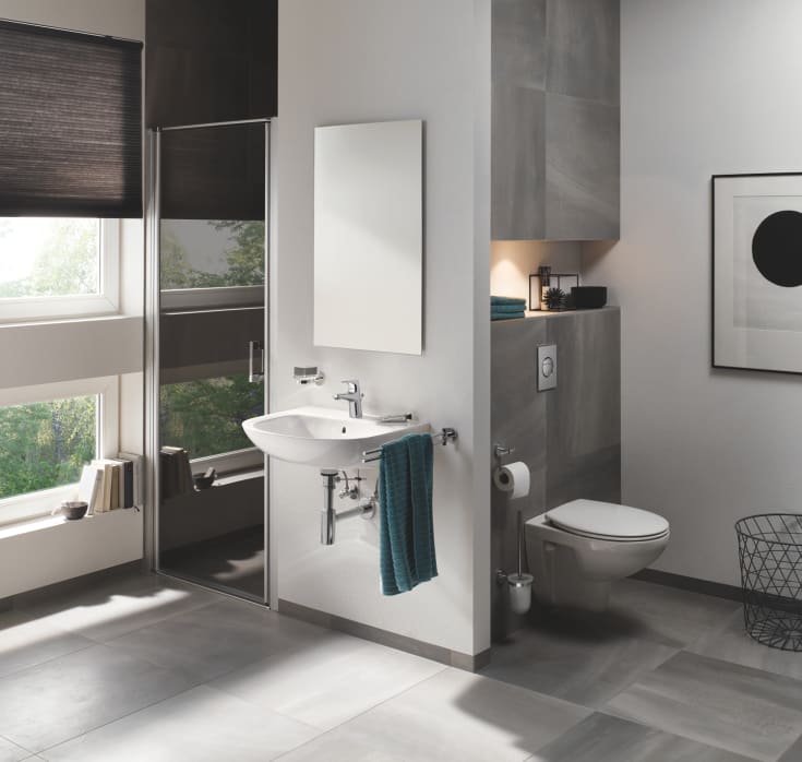 Grohe Bau toalettsits, soft close, snabbfäste, vit
