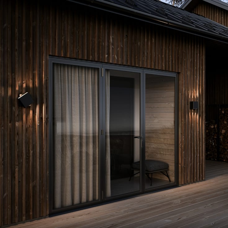 Nordlux Turn vägglampa, svart