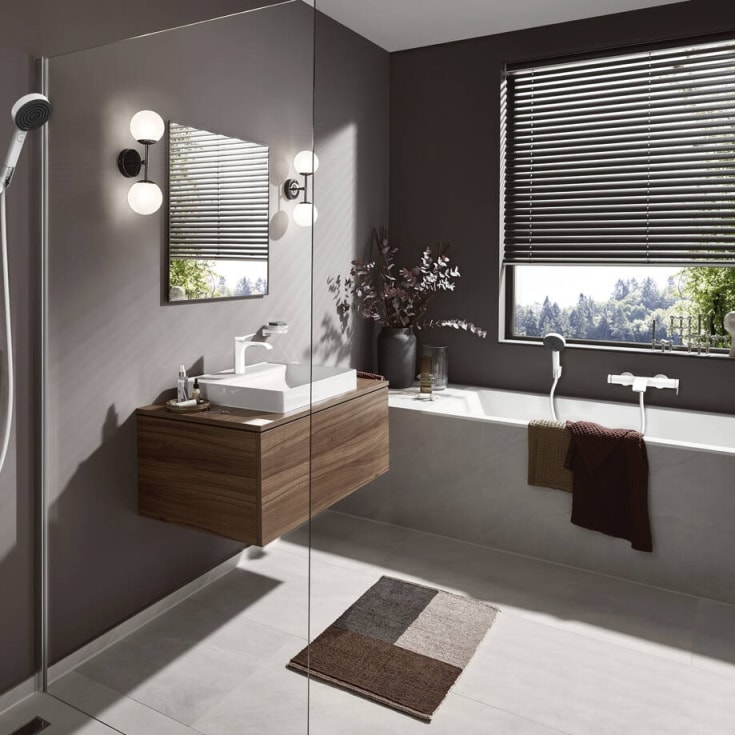 Hansgrohe Vivenis badkarsblandare, matt vit