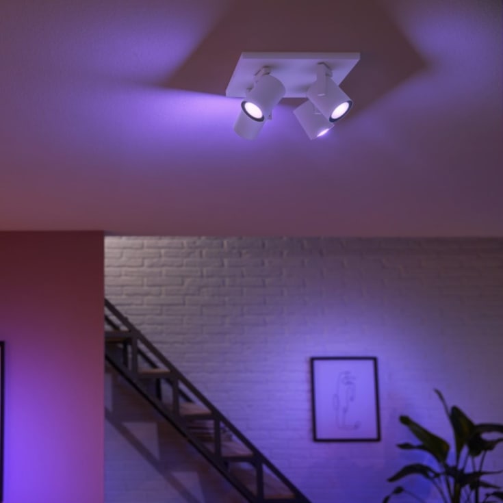 Philips Hue Argenta spotter i tak, hvit