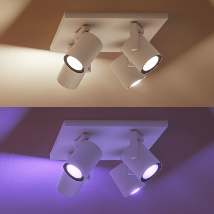 Philips Hue Argenta spotter i tak, hvit