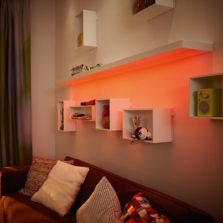 Philips myLiving LED strip, farvet lys & fjernbetjening, 5 meter