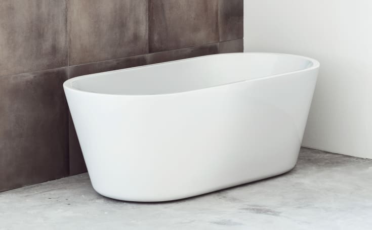 Svedbergs Ume badkar, 160x75 cm, vit