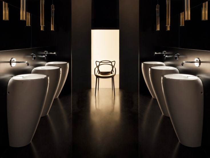 Ilbagno Alessi tvättställ, 52x53 cm, vit