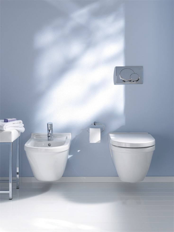 Duravit Starck 3 vägghängd tolett, vit