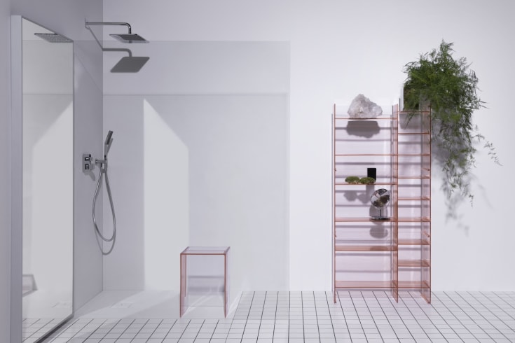 Kartell Laufen Max Beam skammel, rosa