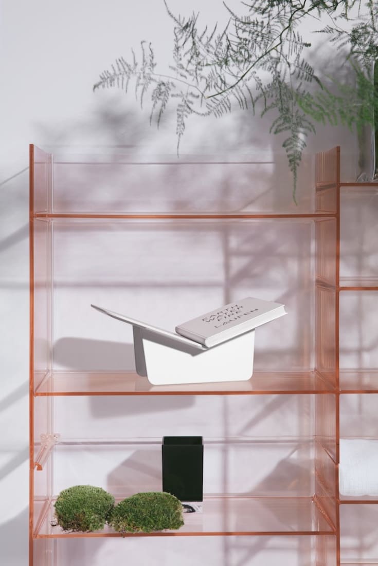 Kartell Laufen Sound Rack hylla, 75x53 cm, rosa