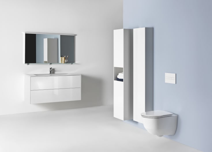 Laufen Base/Pro S møbelpakke, 100x50 cm., mat hvid