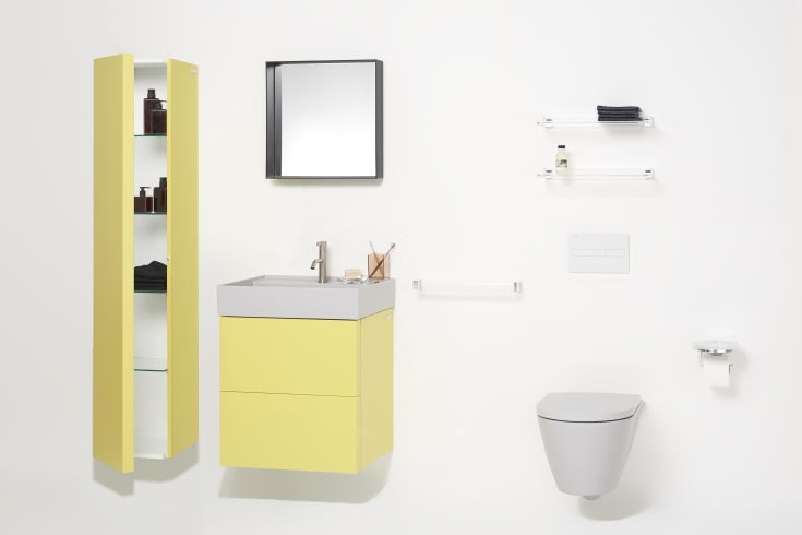 Kartell Laufen Rail håndklestang, 45 cm, transparent