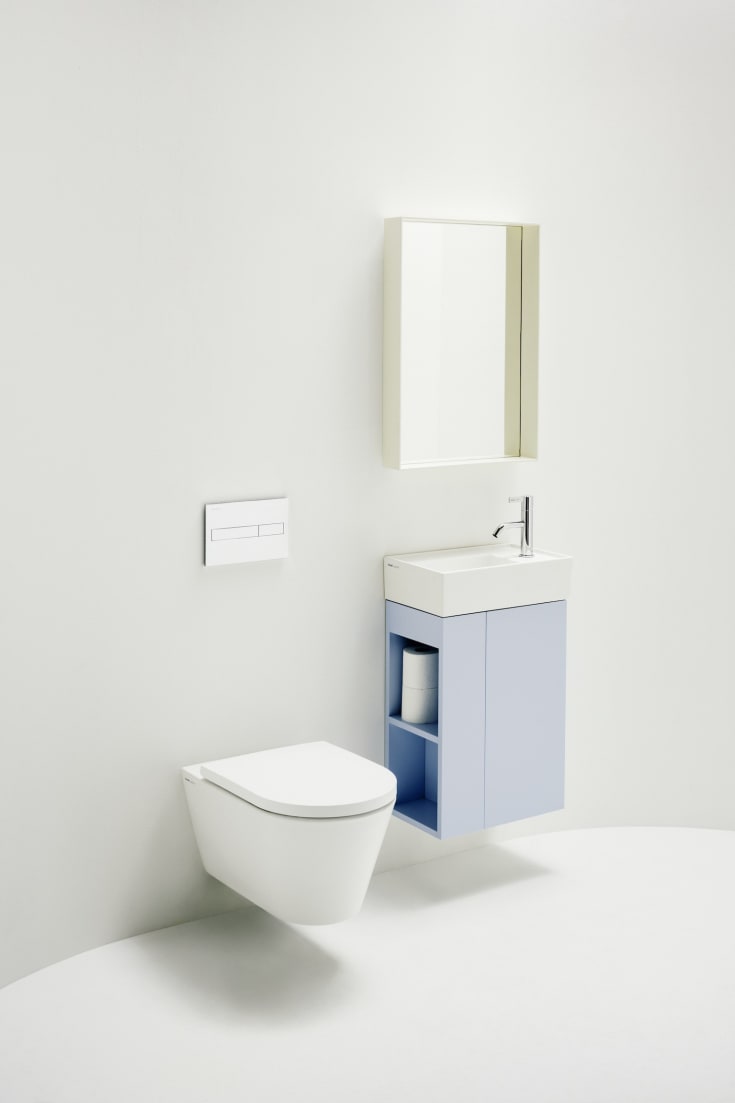 Kartell Laufen toalettsete, soft close, avtagbar, hvit