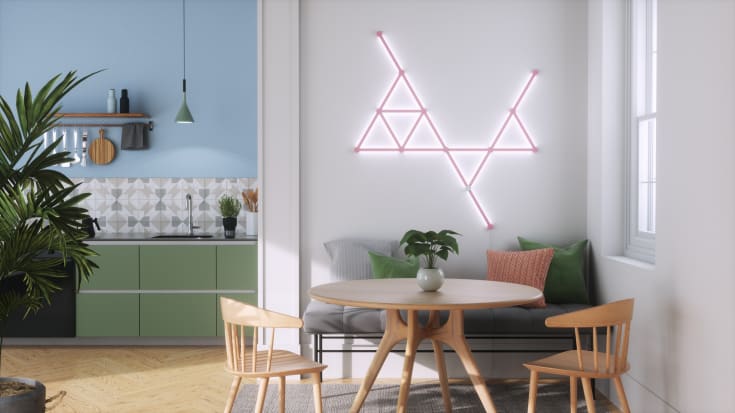 Nanoleaf Lines panelcover, rosa