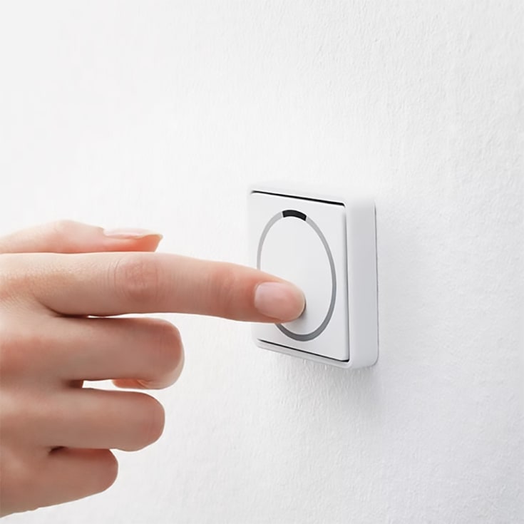 LK Fuga LED 250 IR touch lysdæmper med korrespondance, hvid