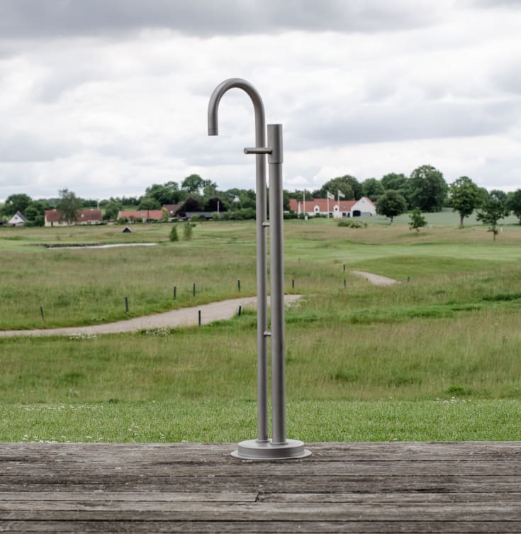 Frostline Duo H9 vattenpost, 90 cm, självstängande grepp, rostfritt stål