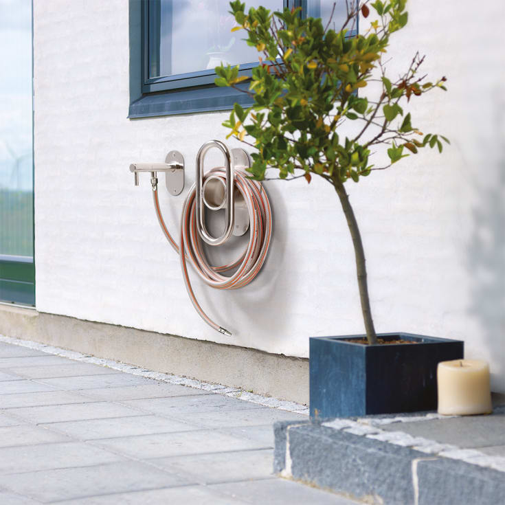Frostline Wall vattenutkastare, till 30-55 cm, polerat rostfritt stål