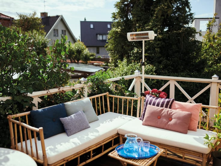 Solamagic Eco+Pro 1400W terrassevarmer, infrarød, titanium