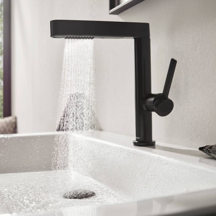 Hansgrohe Finoris 230 tvättställsblandare, utdragbar pip, matt svart